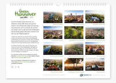Green Hannover Kalender von oben 2024